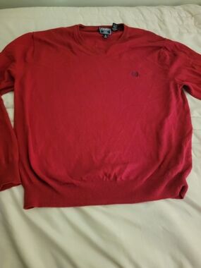 Chaps Men's Red Crewneck Sweater